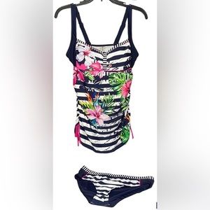New with tags. Marie Claire 2 piece tankini swimsuit set.‎ Size M